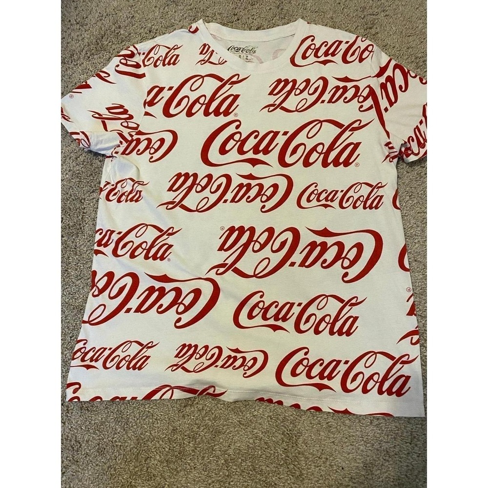 Coca Cola Brand T Shirt Large Unisex Cotton Short-sleeve s47